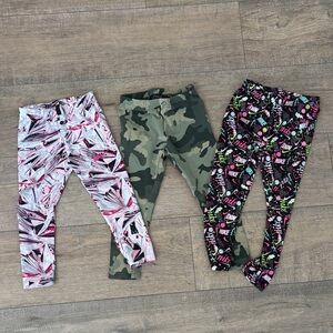 Polo by Ralph Lauren and Nike Kids Leggings bundle - Pink, Green, Black